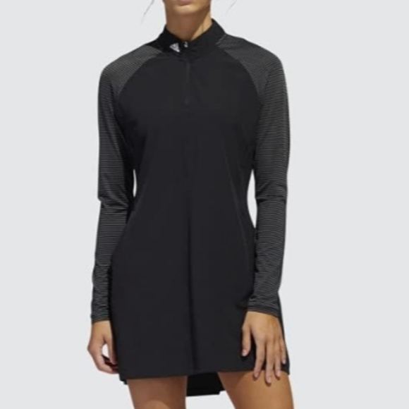 adidas Dresses & Skirts - Adidas• Women's Long Sleeve UPF 50 black/ grey Dress. Sz L